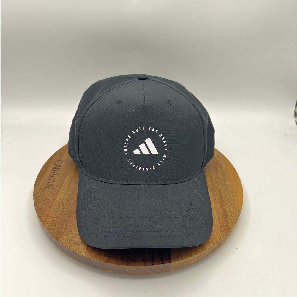 Adidas Golf Hat Black Adjustable Strapback Cap One Size